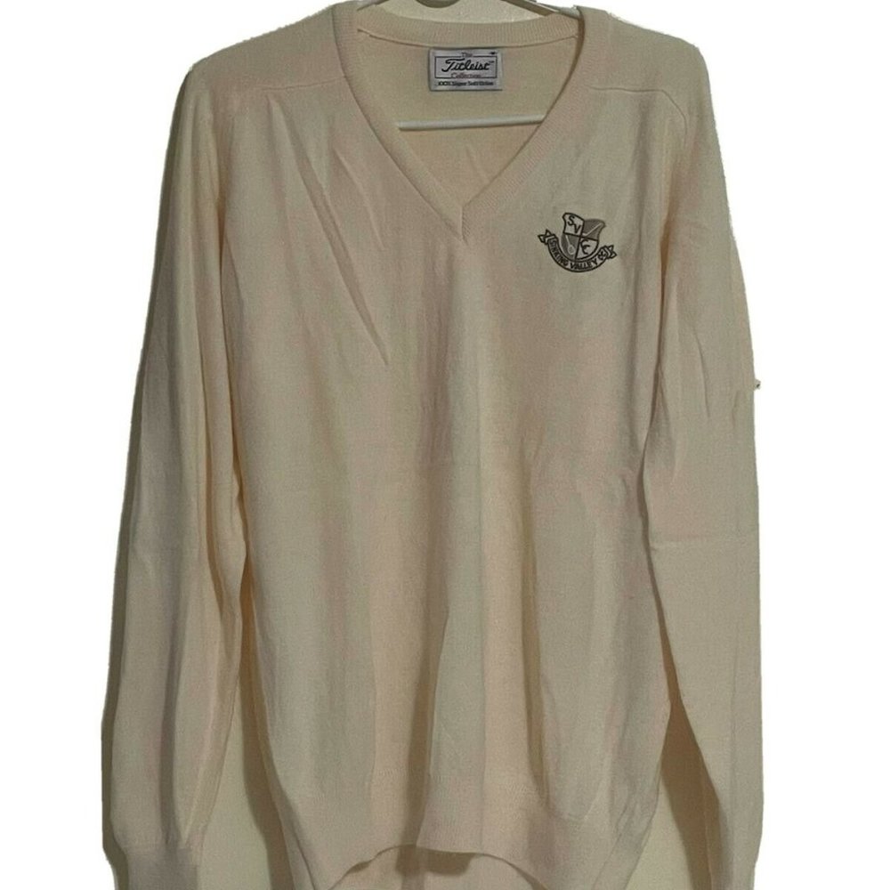 Titleist Collection Cotton Sweater Size M 100% sup